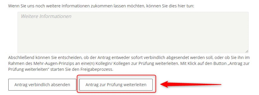 Mehr-Augen-Prinzip Darstellung